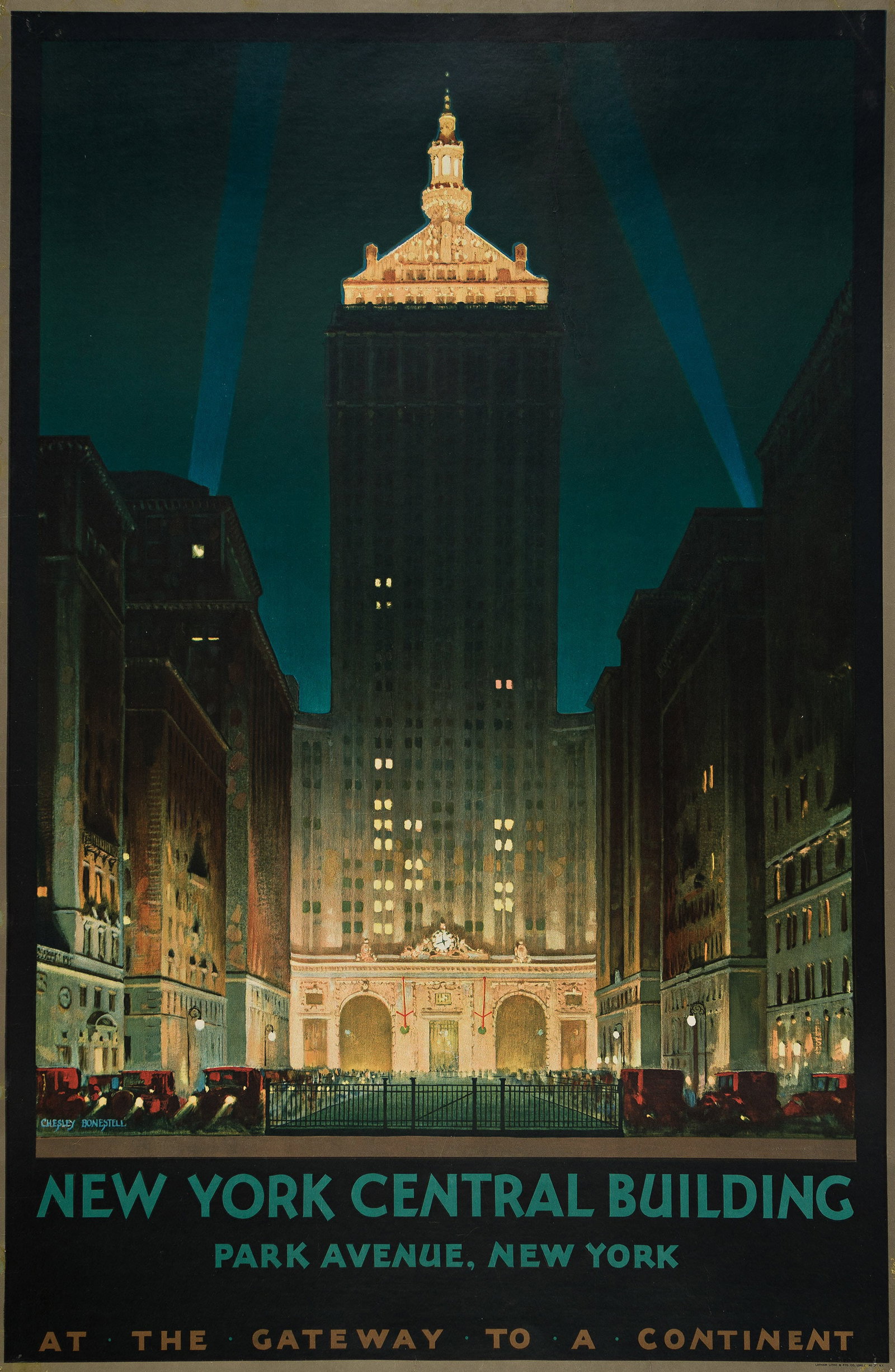Chesley Bonestell, New York Central Building / At The Gateway To A Continent, 1930. (1 of 1)