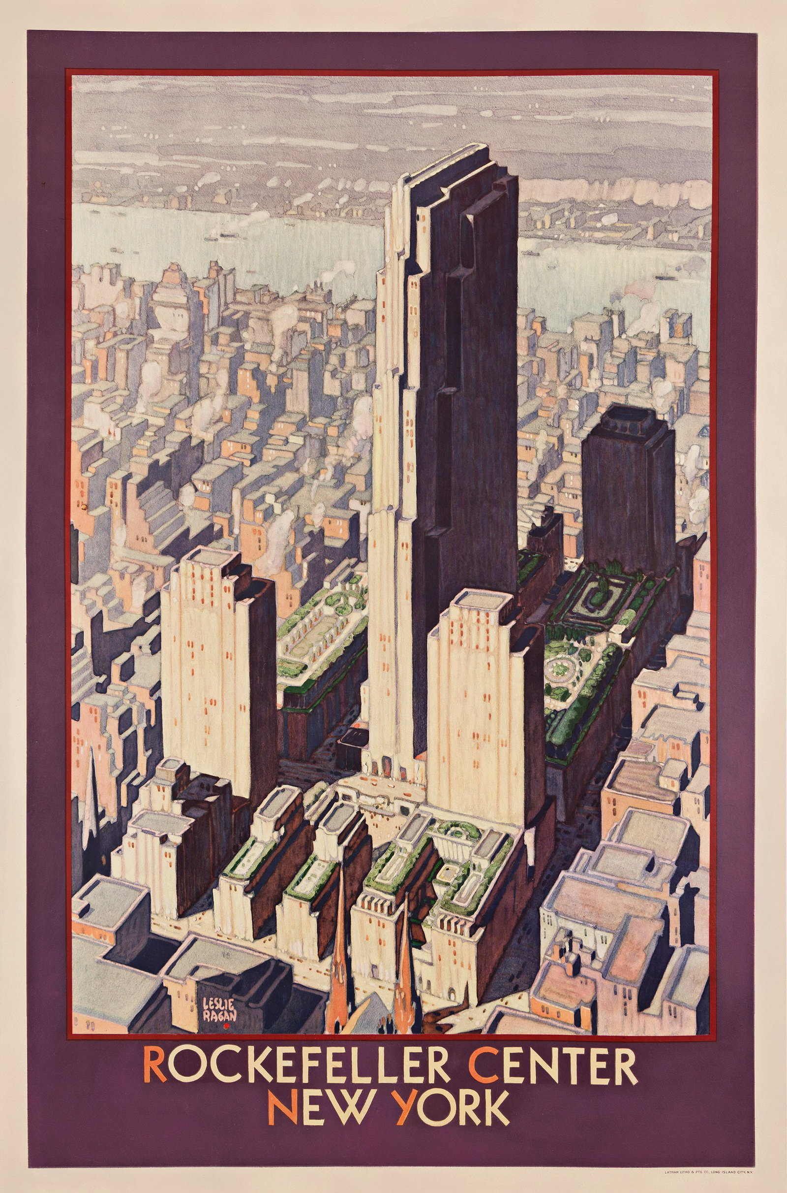 Leslie Ragan, Rockefeller Center New York, Circa 1935. (1 of 1)