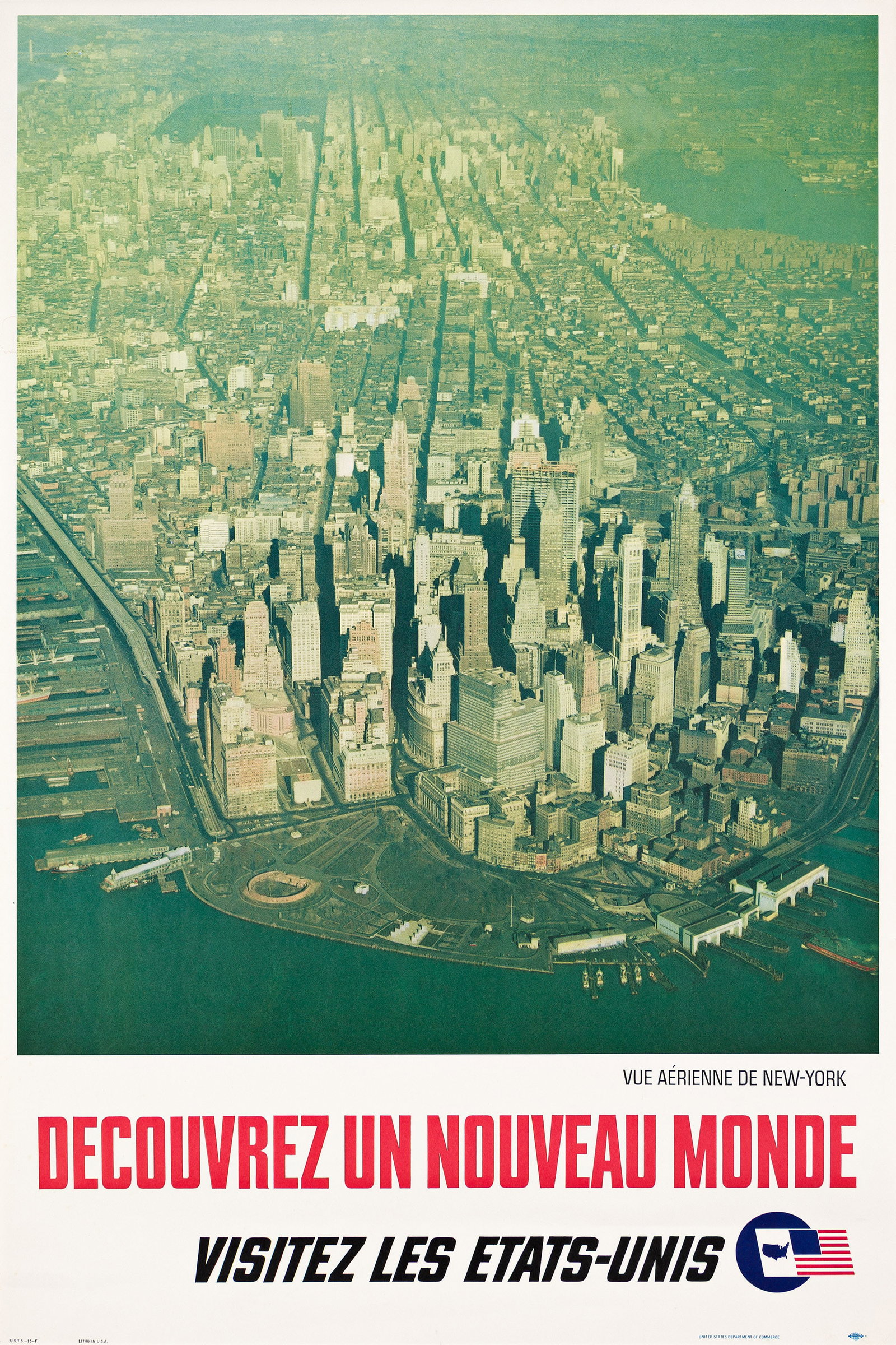 Designer Unknown, Visitez Les Etats - Unis / Decouvrez un Nouveau Monde, Circa 1960. (1 of 1)
