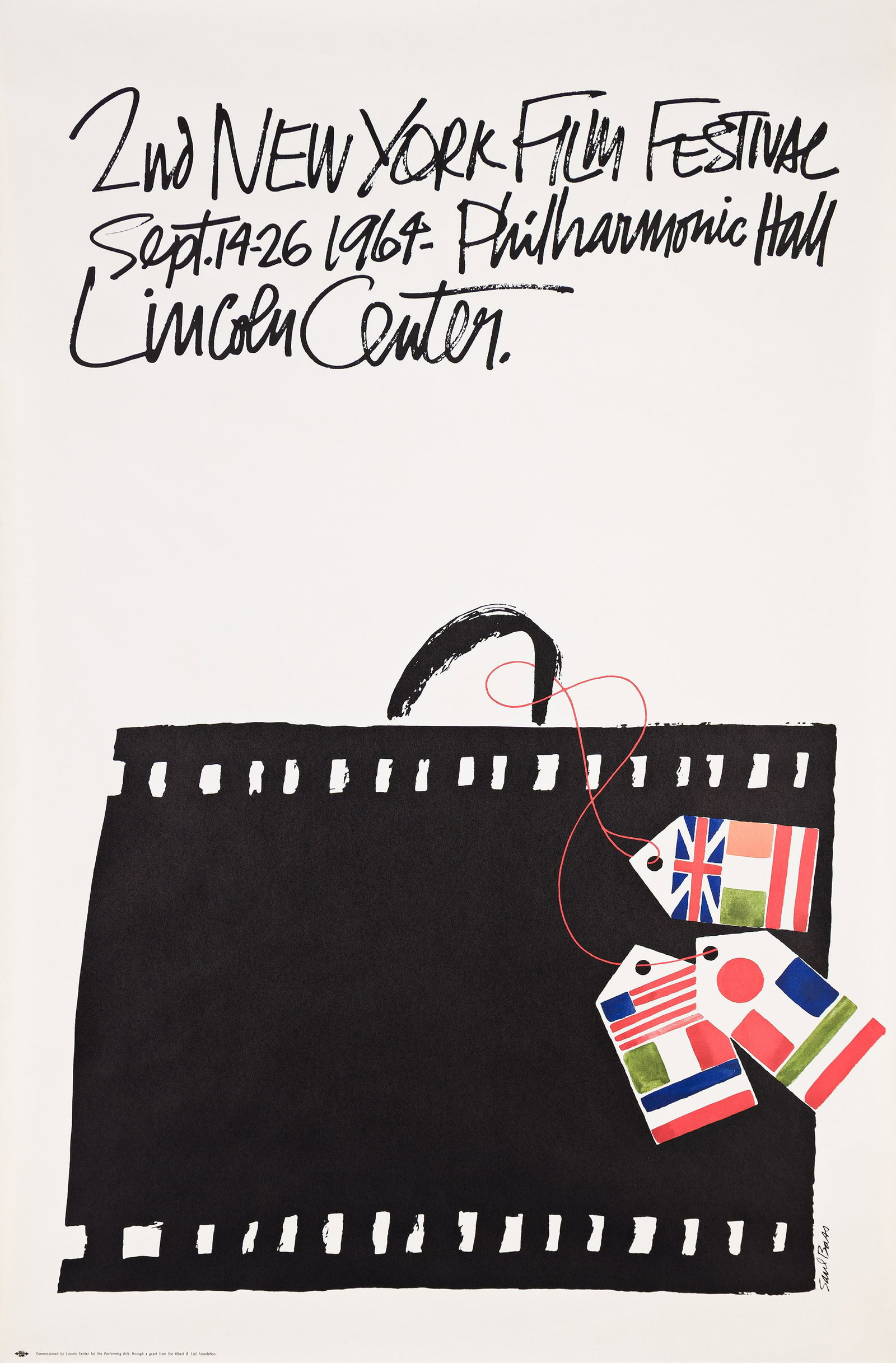 Saul Bass, 2nd New York Film Festival / Philharmonic Hall / Lincoln Center, 1964. (1 of 1)