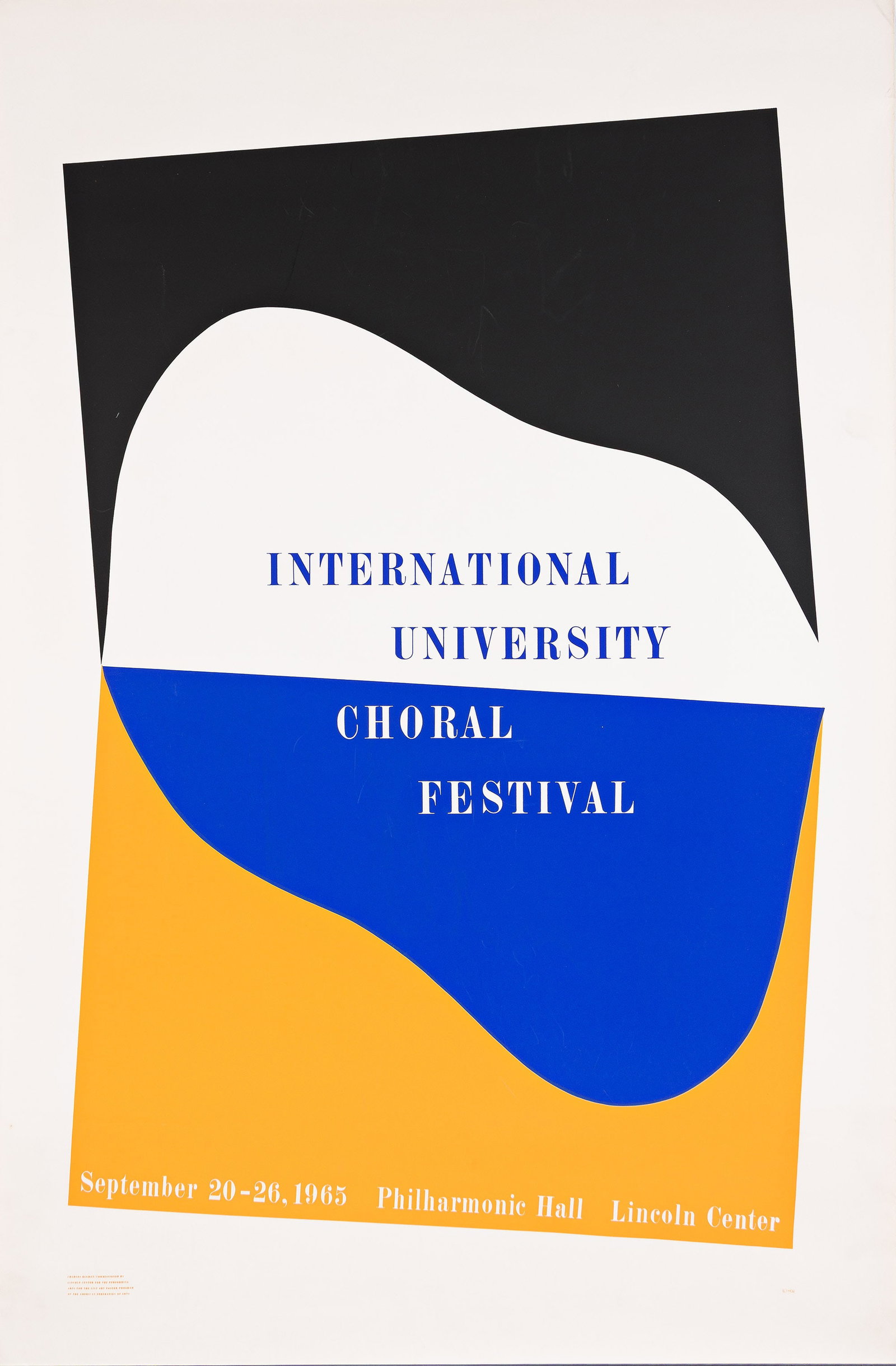 Various Artists, [Lincoln Center Events], Group of 4 Posters. 1960s-80s. (1 of 1)