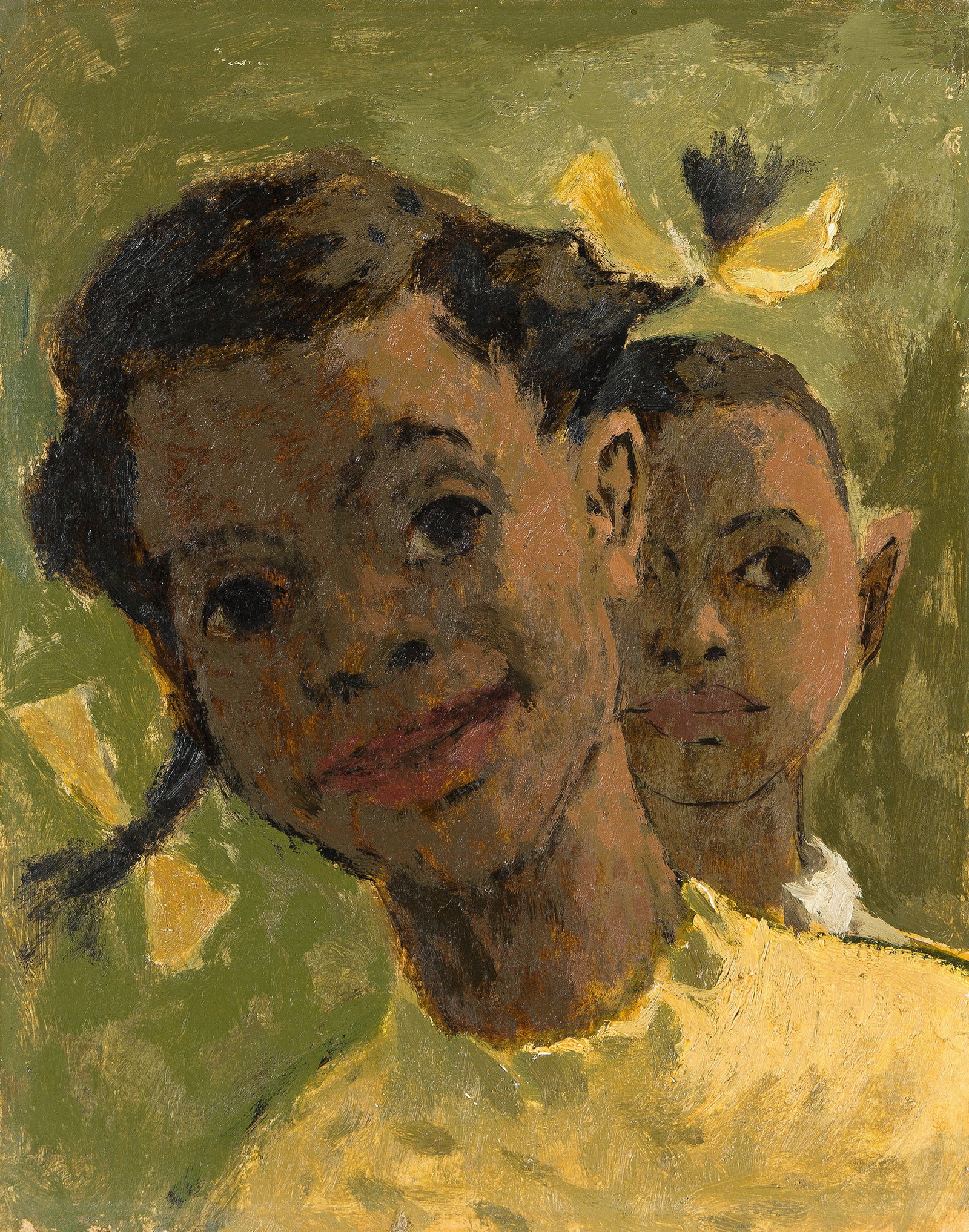 Hughie Lee-Smith (1915-1999), Untitled (Two Children), circa 1952-53. (1 of 1)
