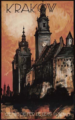 Poster. STEFAN NORBLIN KRAKOW. Circa 1935. 39x: STEFAN NORBLIN. KRAKOW. Circa 1935. 39 1/4x24 1/2 inches. Kozianskich, Warsaw. Condition B+: tears, creases and losses in bottom right margin, affecting image; bottom right corner is missing. Paper.