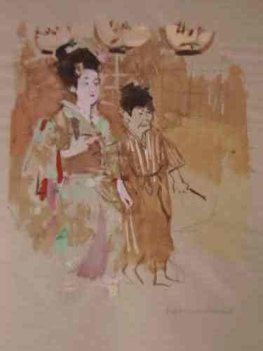 JACK LEVINE Facing East, by James A. Michener.: JACK LEVINE Facing East, by James A. Michener. Portfolio, 2 sets, with 4 lithographs, 1 woodcut, 54 illustrations and complete text, 1970. 480x315 mm; 19x12 1/2 inches, full margins, loose as issued.