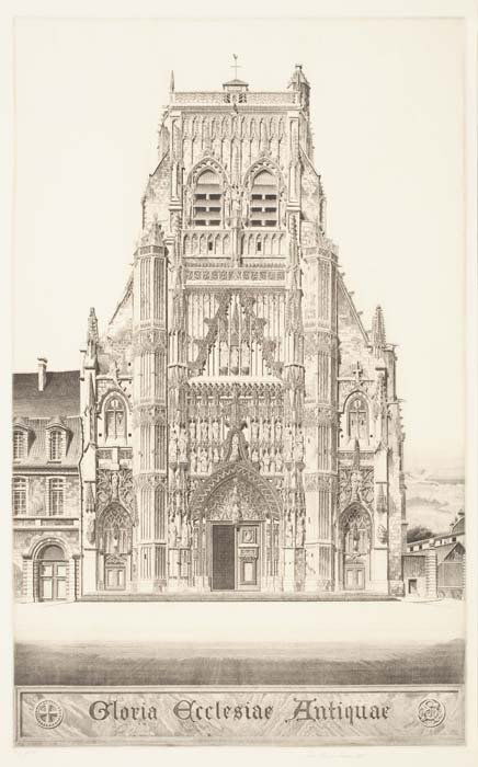 JOHN TAYLOR ARMS Three etchings.: JOHN TAYLOR ARMS Three etchings. Rocamadour, 1926. Edition of 100. Signed, dated and inscribed "second state" in pencil, lower margin * Château Stockalper, Brique, 1927. Edition of 100. Signed and da