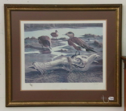 Signed Numbered Print By Aj Rudisill 28 150 Oct 25 2014 Charles Fudge Auctioneer In Fl