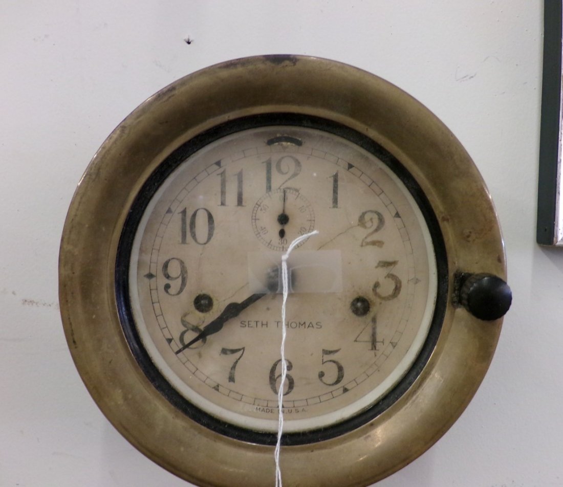 Seth Thomas Ships Bell Clock; Sold AS IS, Not Working.: Seth Thomas Ships Bell Clock; Sold AS IS, Not Working. Bell is Missing. Auction Estimate $100-200.