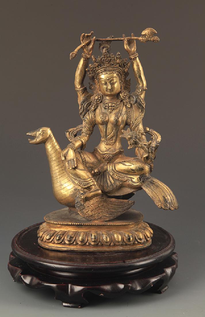 A FINE TIBETAN GREAT BRAHMA KING BUDDHA STATUE (1 of 6)
