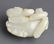 A CARVED WHITE JADE PENDANT IN FIGURE OF GRAZING - 4