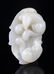 A FINE TWO ANIMAL CARVING PALE CELADON JADE PENDANT