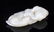 A FINE TWO ANIMAL CARVING PALE CELADON JADE PENDANT - 4