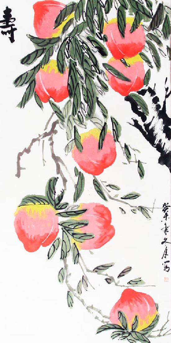 ]LIU HAI TAO CHINESE PAINTING (ATTRIBUTED TO ): High: 37.5 inch; Width: 18.5 inch