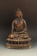 A GILT BRONZE AKSHOBHYA BUDDHA