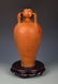 A TALL SAUCE GLAZED FOUR TIES PORCELAIN VASE