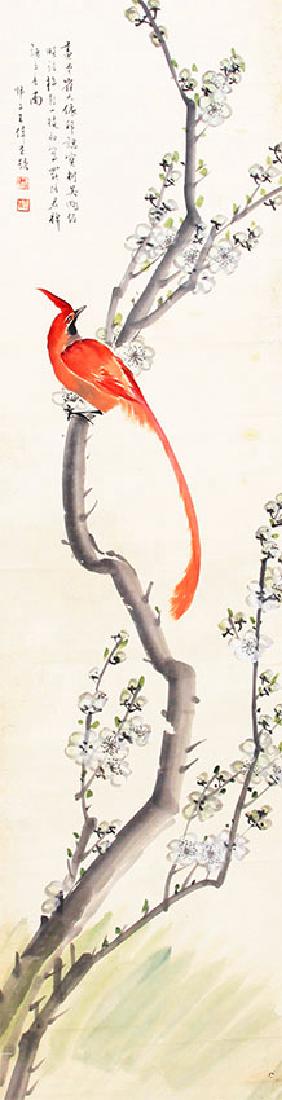 WANG WEI, CHINESE PAINTING ATTRIBUTED TO: Contemporary, High:49.00 inch; Width: 12.00 inch