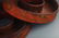 A ROUND GILT LACQUERED WOOD ROYAL NECKLACE BOX - 6