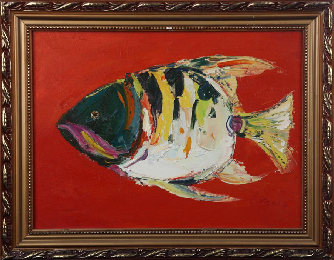 LIANG BO, OIL PAINTING ATTRIBUTED TO: CONTEMPORARY, WIDTH: 11.2 INCH; LONG: 15.3 INCH