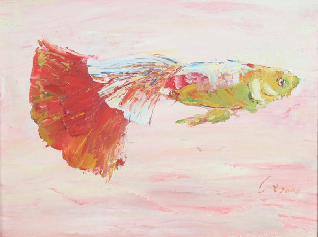 LIANG BO, OIL PAINTING ATTRIBUTED TO: CONTEMPORARY, 11.8; 15.7 INCH