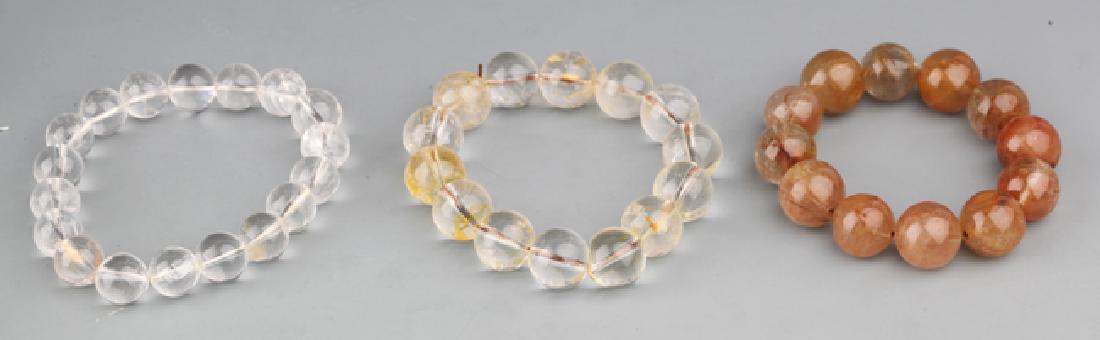 GROUP OF CRYSTAL BRACELETS (1 of 4)