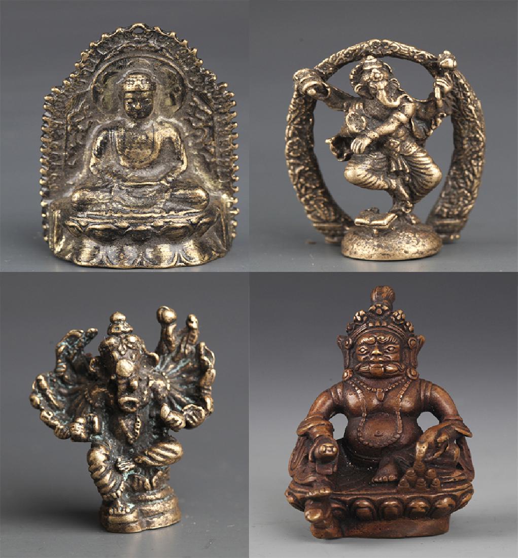 GROUP OF FOUR TIBETAN BUDDHISM BUDDHA (1 of 10)