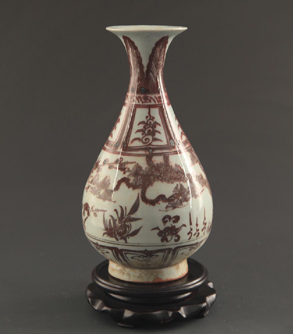 A Fine You Li Hong Yu Hu Chun Porcelain Vase (1 of 5)
