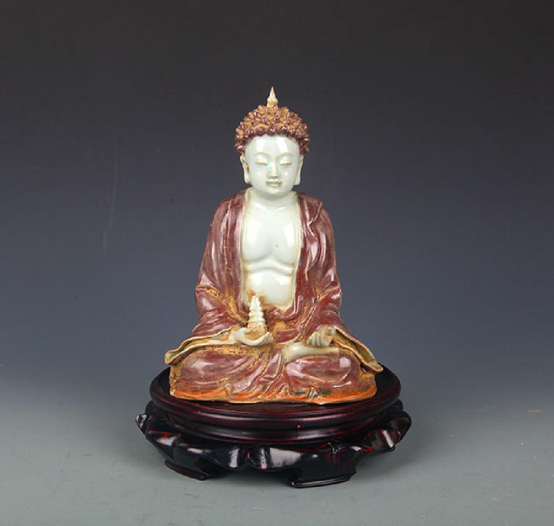 A Fine You Li Hong "Li Bai" Character Figure: Ming Dynasty, High:9.0 inch; Width 3.5 inch