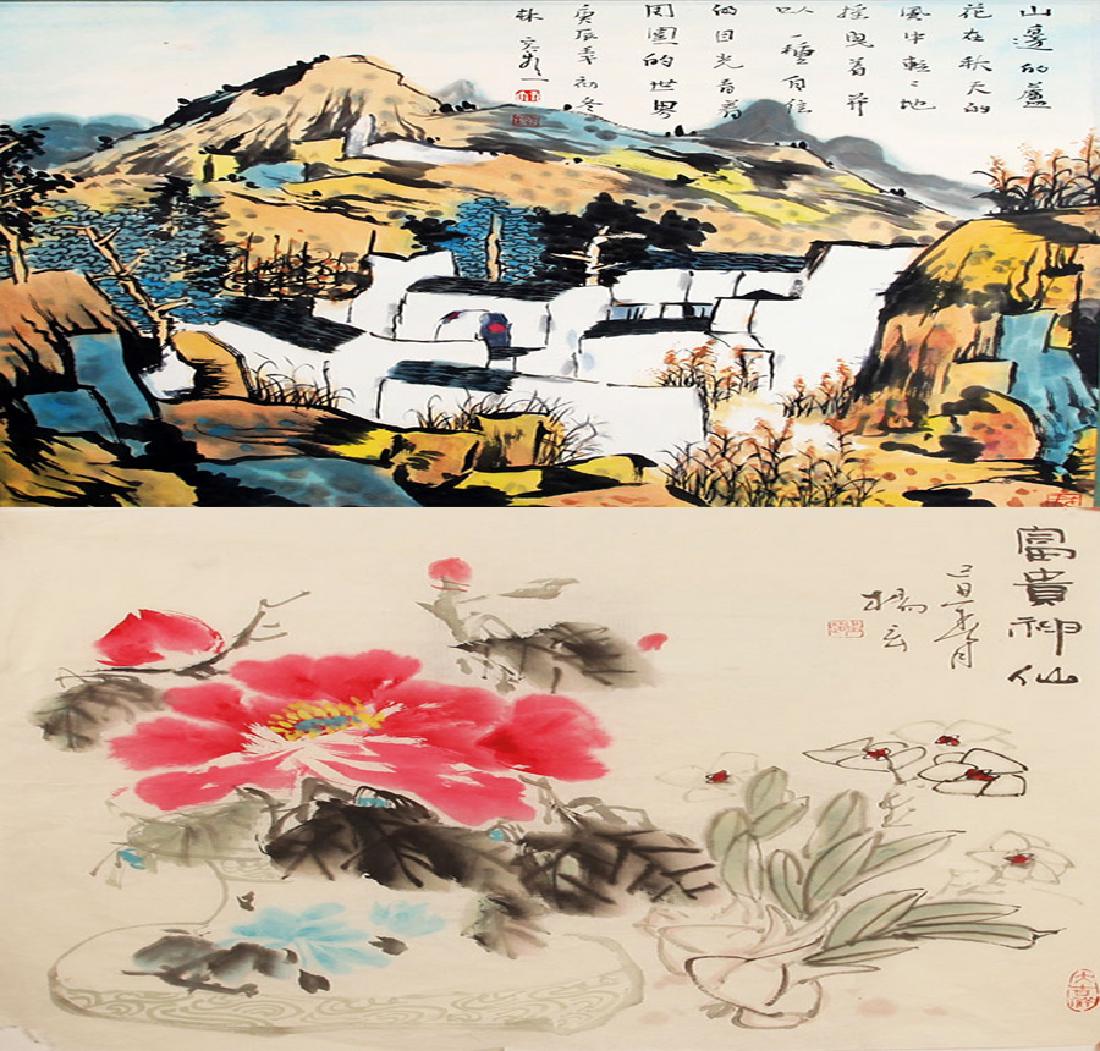 CHINESE PAINTING, ATTRIBUTED TO LIN RONG SHENG, YANG: Modern, High:27.00 inch; Width:26.5 inch