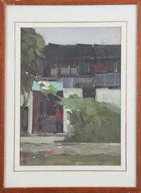 ZHOU BI CHU OIL PAINTING, ATTRIBUTED TO (1 of 5)