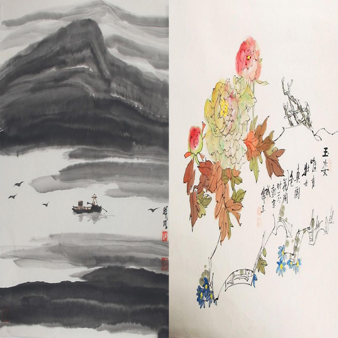 FINE CHINESE PAINTING ATTRIBUTED TO LI YI MING, WANG: Modern, High: 27.00 inch; High: 27.00 inch