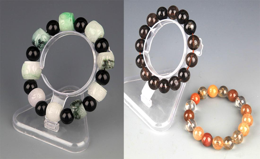 GROUP OF TREE OLD CHINESE BRACELETS (1 of 7)