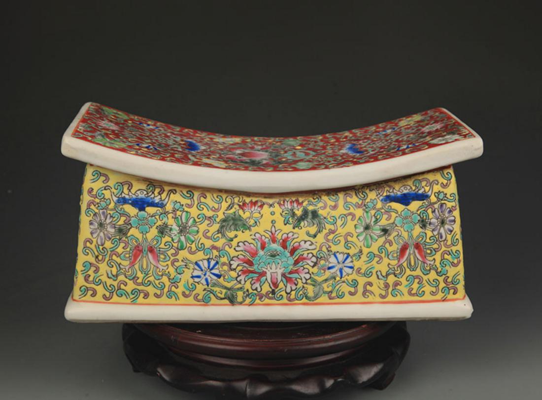 FAIENCE COLOR LOTUS PATTERN PORCELINA PILLOW (1 of 5)