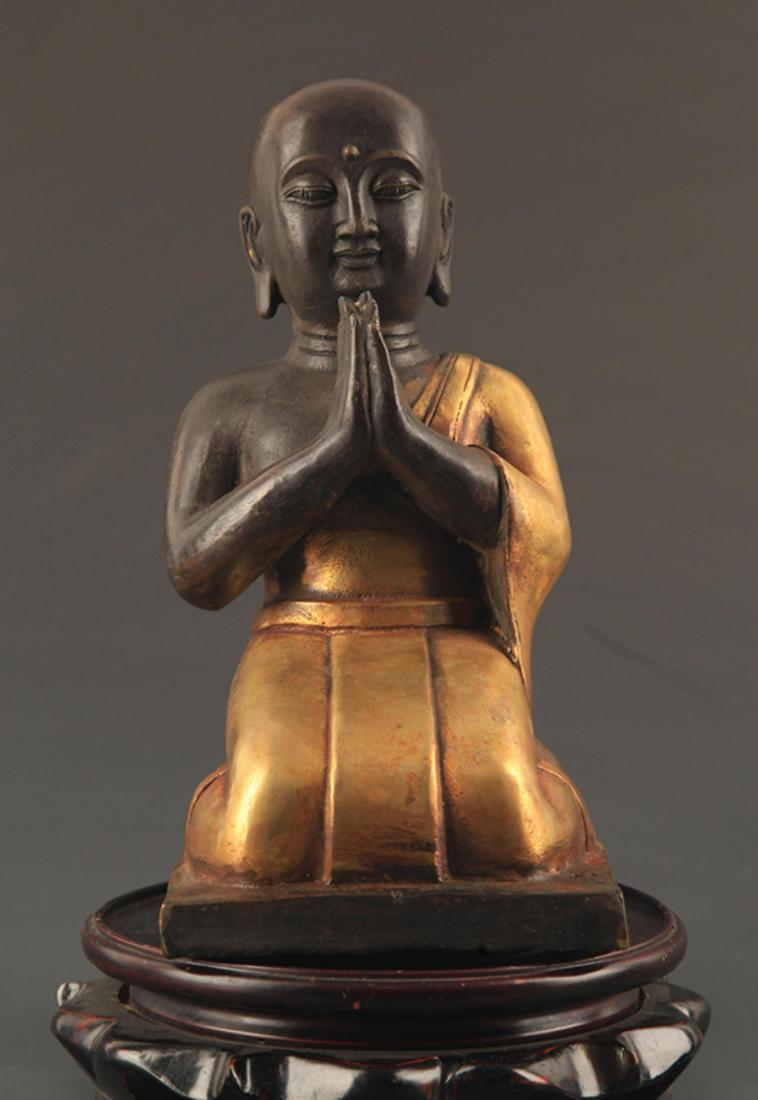 A FINE BRONZE AMITAYUS BUDDHA STATUE (1 of 5)