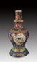 FAIENCE COLOR FLOWER AND BIRD PORCELAIN VASE