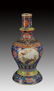 FAIENCE COLOR FLOWER AND BIRD PORCELAIN VASE - 2
