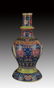 FAIENCE COLOR FLOWER AND BIRD PORCELAIN VASE - 5