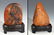 GROUP OF TWO CARVED SOAPSTONE DECORATION