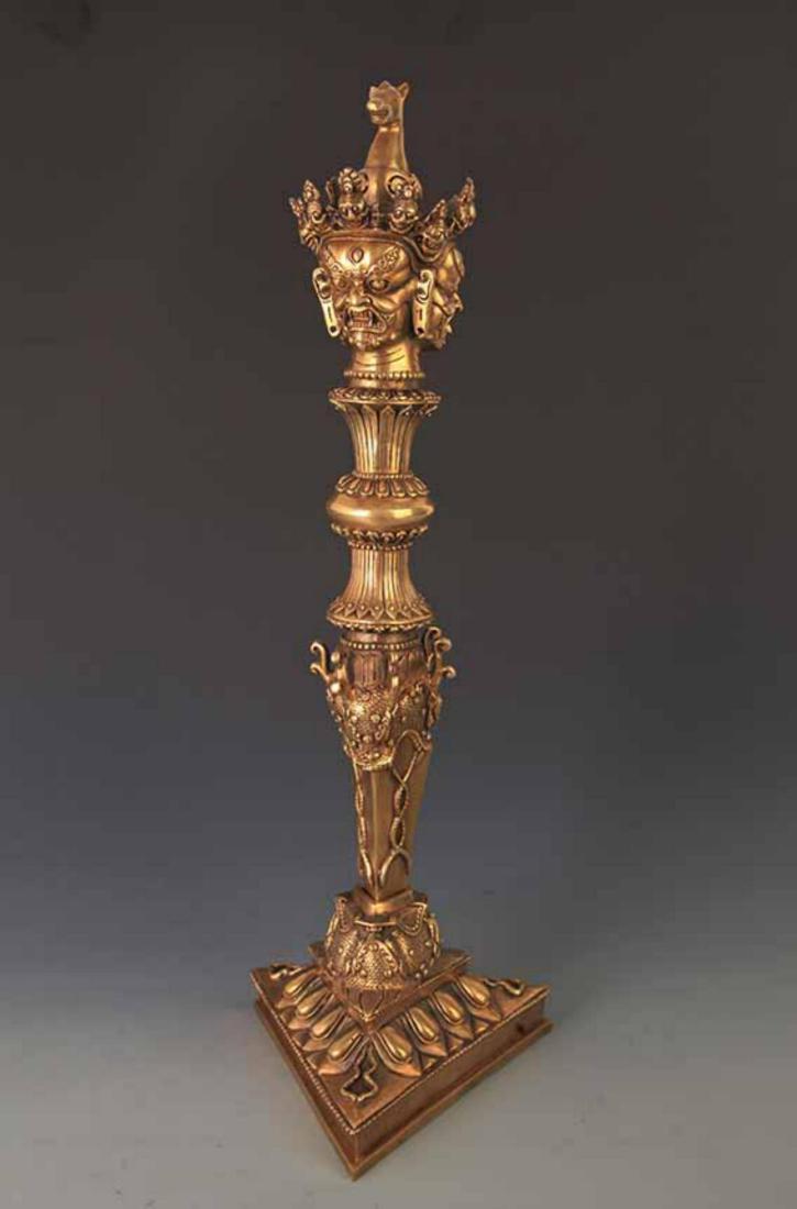 A FINE TIBETAN BUDDHISM HORSE HEAD BRONZE VAJVAKILAKA (1 of 6)