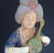 A TALL SAN CAI COLOR POTTERY FEMALE FIGURE - 2