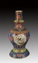 FAIENCE COLOR FLOWER AND BIRD PORCELAIN VASE