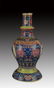 FAIENCE COLOR FLOWER AND BIRD PORCELAIN VASE - 5