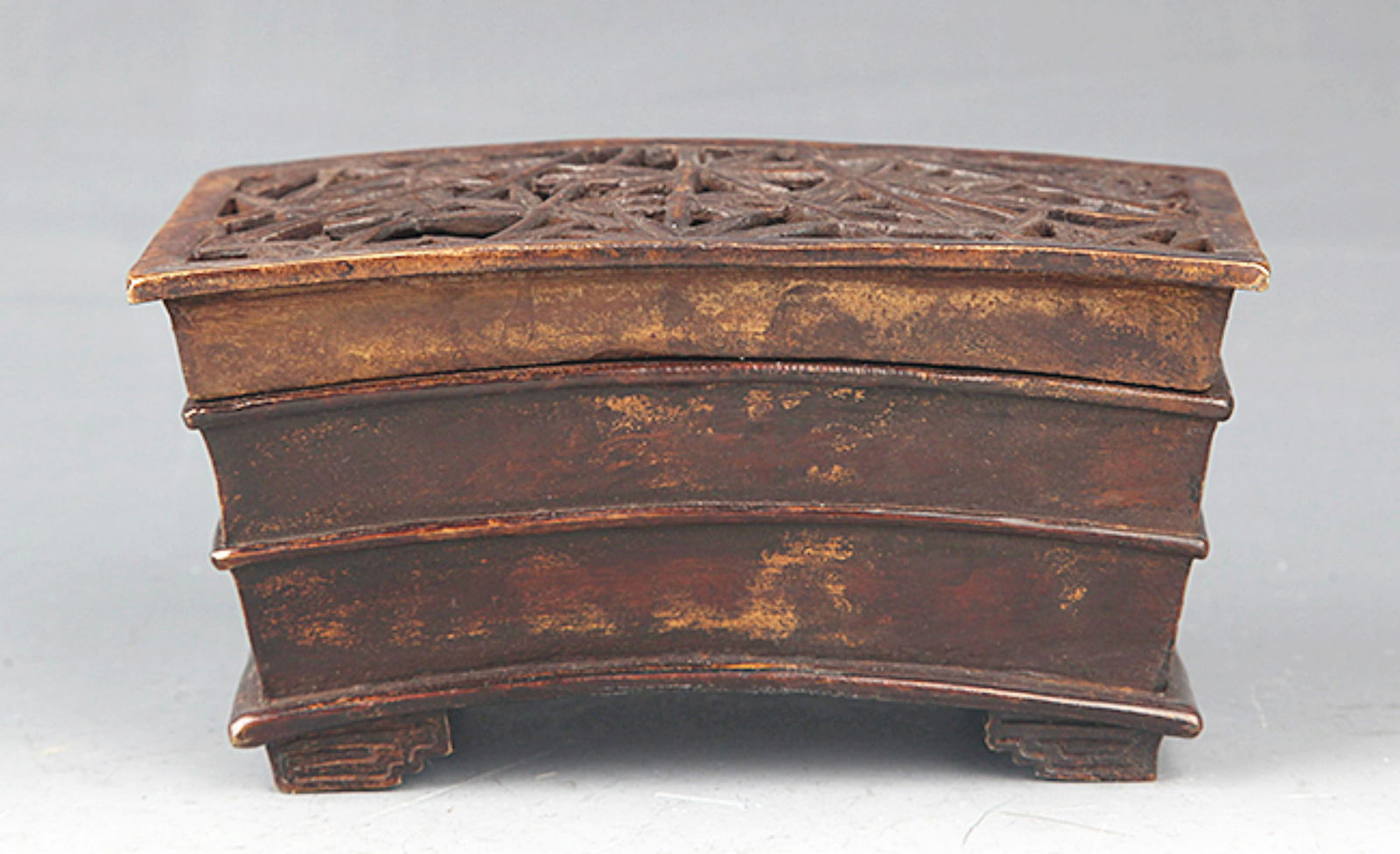 A BAMBOO SHAPED BRONZE CENSER (1 of 5)