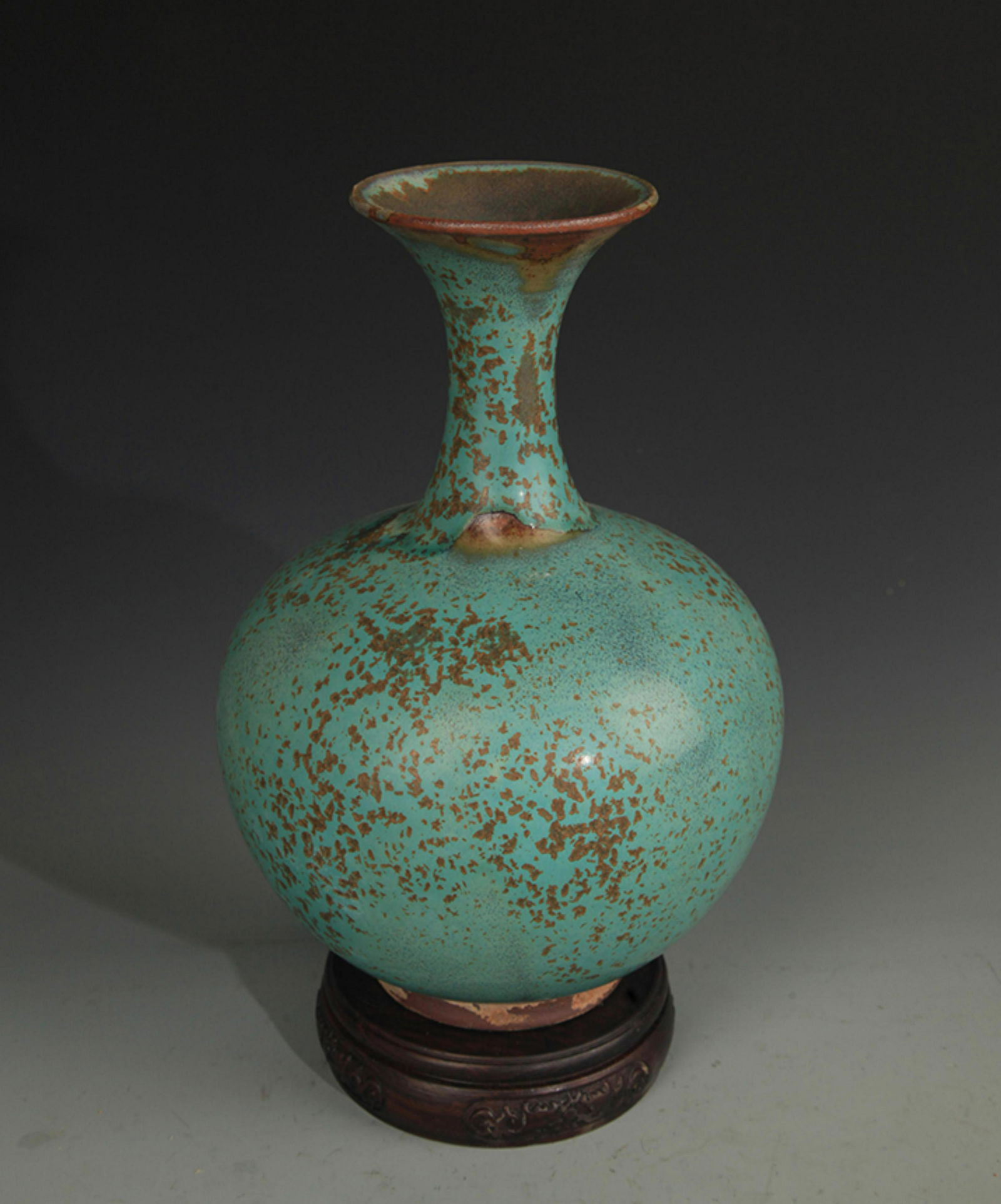 A LU JUN GLAZE DECORATIVE BOTTLE: Song Dynasty Style, High:9.5 inch; Diameter:3.25 inch