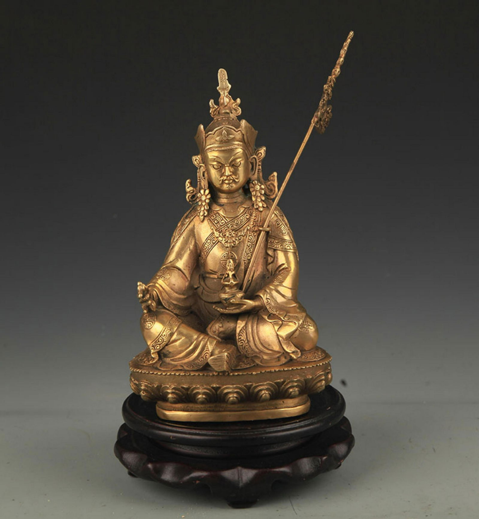 TIBETAN BUDDHISM BRONZE PADMASAMBHAVA STATUE (1 of 5)