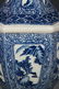 BLUE AND WHITE LANDSCAPE SIX SIDE VASE - 2