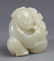 A WHITE JADE PENDANT FIGURE OF "LUCKY BOY" - 4