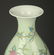 BEEN GREEN GLAZE FAMILLE ROSE OLIVE SHAPE VASE - 2