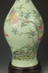 BEEN GREEN GLAZE FAMILLE ROSE OLIVE SHAPE VASE - 3