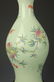 BEEN GREEN GLAZE FAMILLE ROSE OLIVE SHAPE VASE - 4