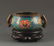 A BRONZE CLOISONNE FISH HANDLE CENSER