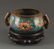 A BRONZE CLOISONNE FISH HANDLE CENSER - 2